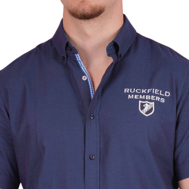 Chemisette bleue Ruckfield Members Club House Rugby | Rugby Approved Perpignan