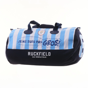 Sac de sport Ruckfield x Astérix rayé blanc bleu | Rugby Approved Perpignan