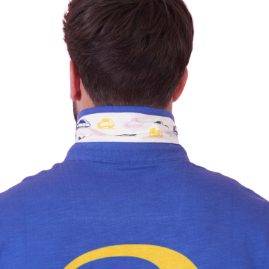 Polo bleu Ruckfield x 2CV manches courtes | Rugby Approved Perpignan