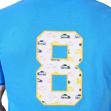 Polo bleu turquoise Ruckfield x 2CV manches courtes | Rugby Approved Perpignan