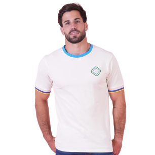 T-shirt blanc cassé Ruckfield x 2CV manches courtes | Rugby Approved Perpignan