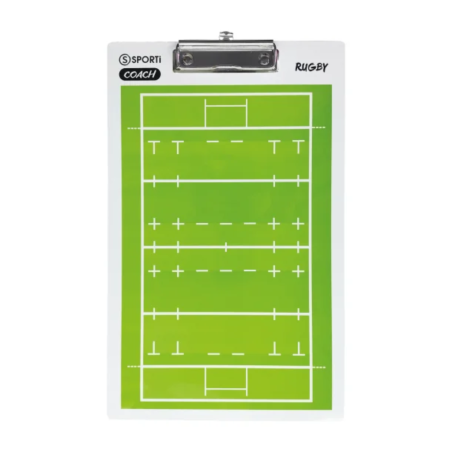 Plaquette Tactique Rugby Recto-Verso pour Coach | Rugby Approved Perpignan