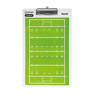 Plaquette Tactique Rugby Recto-Verso pour Coach | Rugby Approved Perpignan