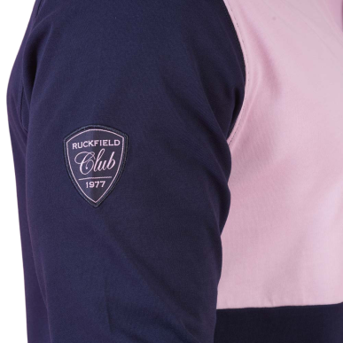 Polo color block manches longues Ruckfield Le Club | Rugby Approved Perpignan