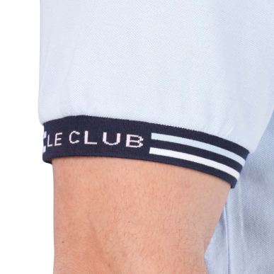 Polo bleu clair manches courtes Ruckfield Le Club | Rugby Approved Perpignan