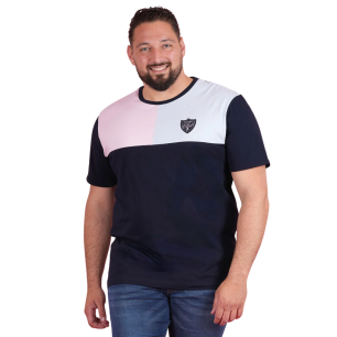 T-shirt color block bleu marine Ruckfield | Rugby Approved Perpignan