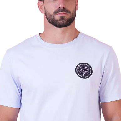 T-shirt bleu clair manches courtes Ruckfield Le Club | Rugby Approved Perpignan