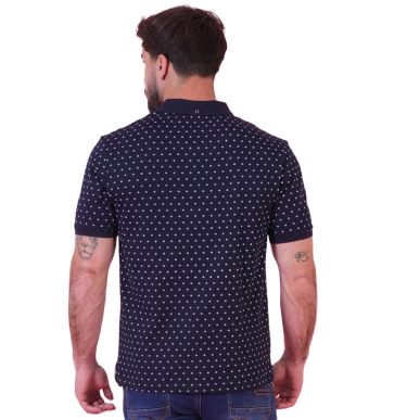 Polo bleu marine manches courtes Ruckfield Le Club | Rugby Approved Perpignan