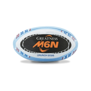 Ballon Gilbert Mini FFR Crunch 2026 | Rugby Approved Perpignan