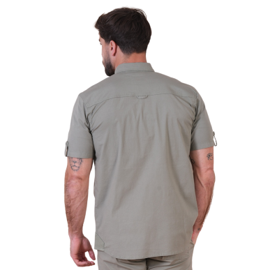 Chemise manches courtes kaki Flowers of Rugby Ruckfield | Rugby Approved Perpignan