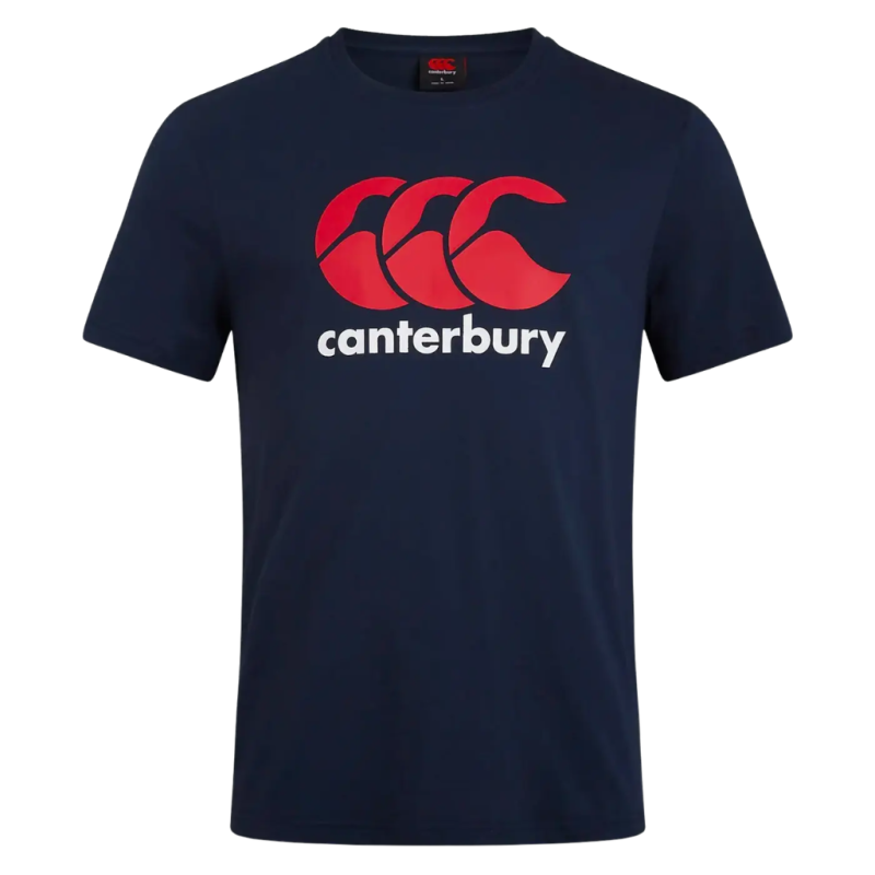 T-shirt Canterbury CCC bleu marine logo rouge