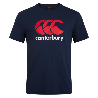 T-shirt Canterbury CCC bleu marine logo rouge | Rugby Approved Perpignan