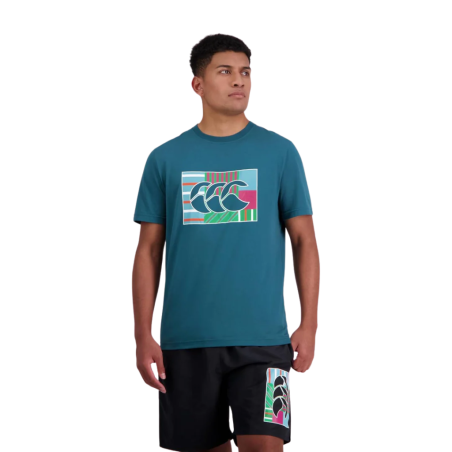 T-shirt Canterbury CCC vert d’eau | Rugby Approved Perpignan