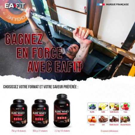 EAFIT pure whey Saveur Vanille Intense