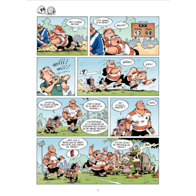 BD Les Rugbymen "On va gagner avec le lard et la manière" Tome 5