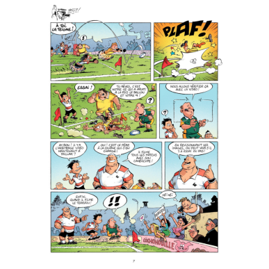 BD Les Rugbymen "On commence à fond, puis on accélère" Tome 6