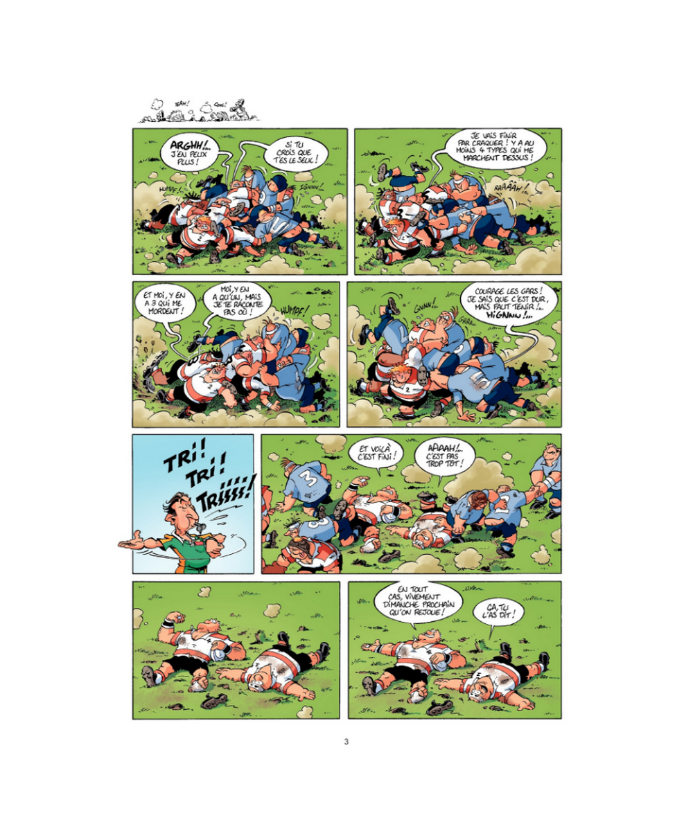 BD Les Rugbymen "En face, ils ont 15 bras et 15 jambes, comme nous !" Tome 8