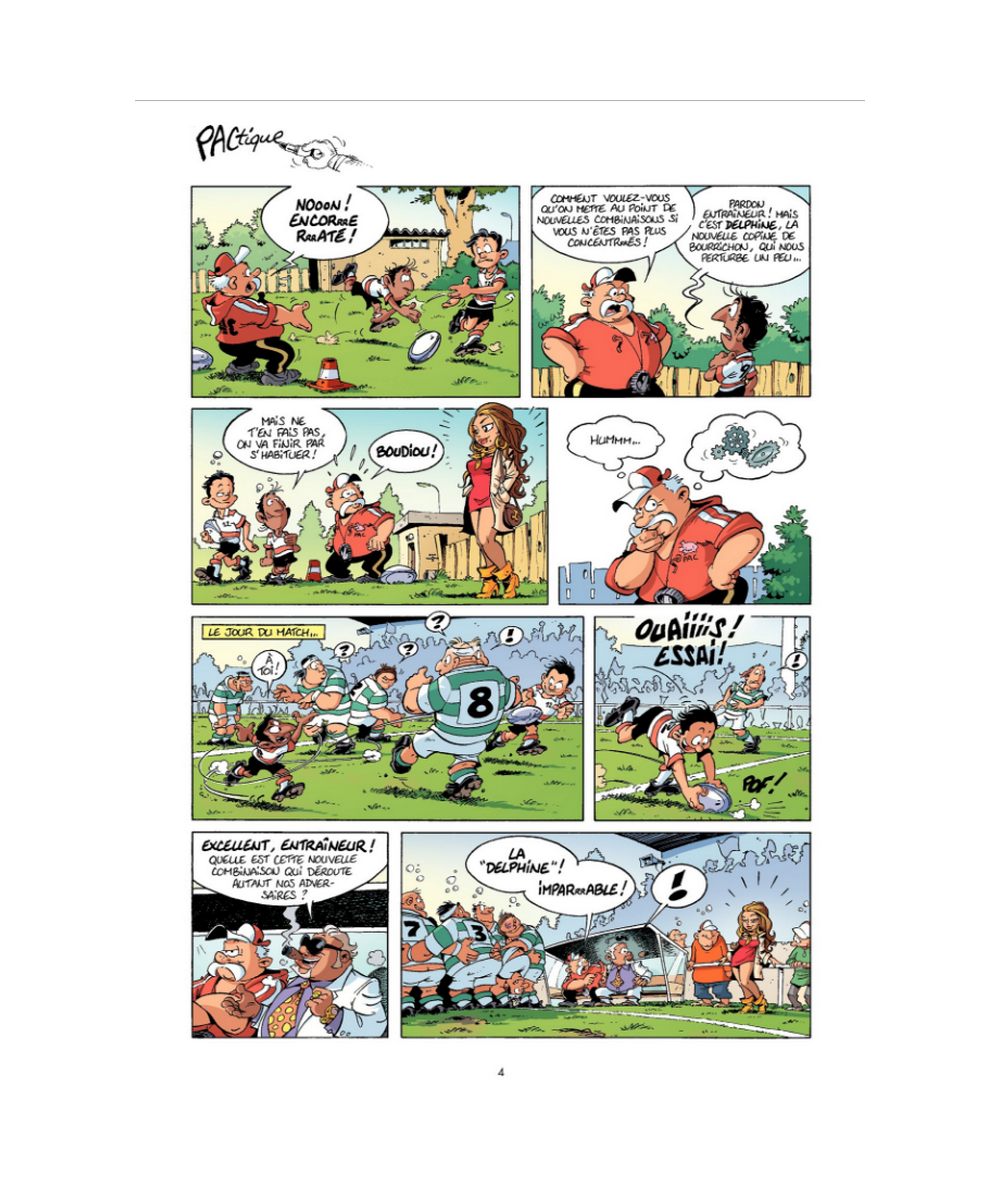 BD Les Rugbymen "On mène, mais gardons les pieds sur la tête !" Tome 11