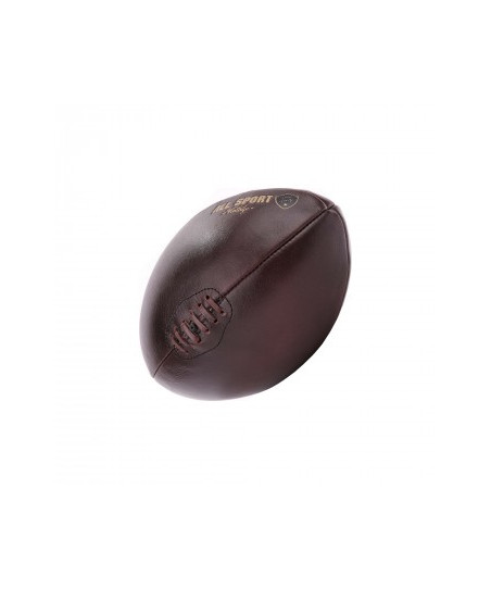 Mini ballon rugby Cuir 4 Panneaux All Sport Vintage marron foncé