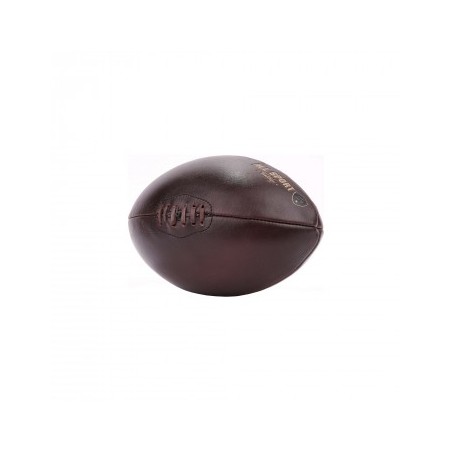 Mini ballon rugby Cuir 4 Panneaux All Sport Vintage marron foncé