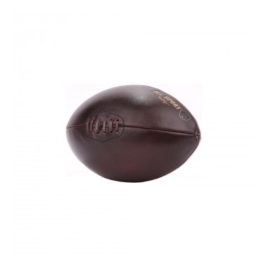 Mini ballon rugby Cuir 4 Panneaux All Sport Vintage marron foncé